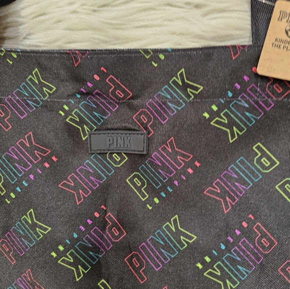 Pink victoria's secret black weekender large tote - Picture 4 of 7